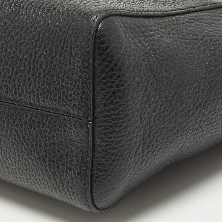 Pre Owned Gucci Swing Mini Black Leather Tote