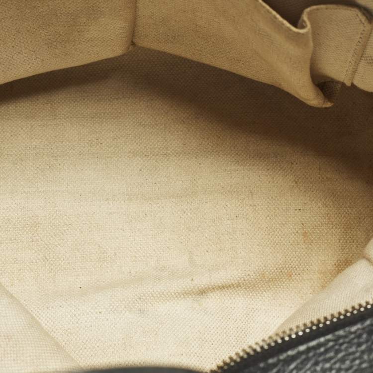 Pre Owned Gucci Swing Mini Black Leather Tote