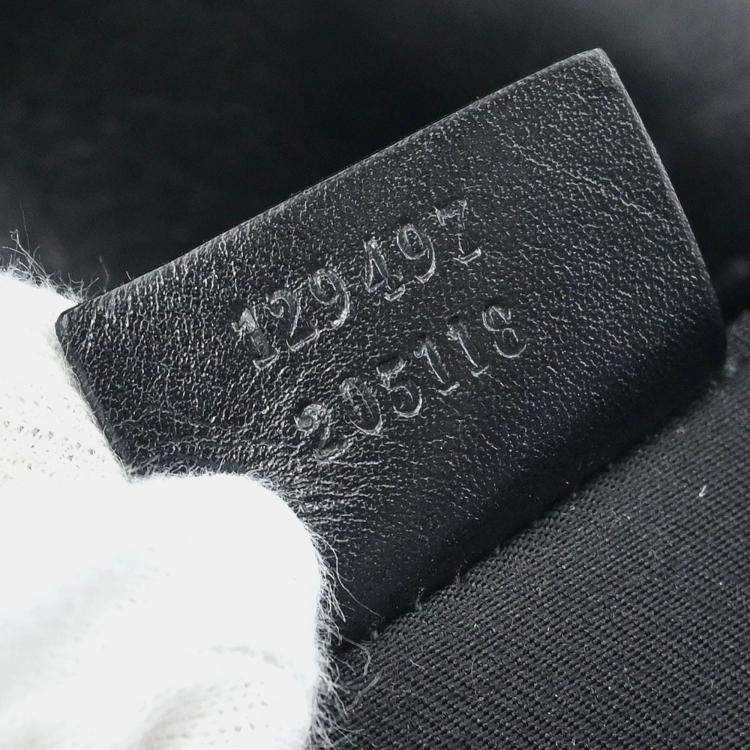 Pre Owned Gucci GG Black Canvas Shoulder Bag