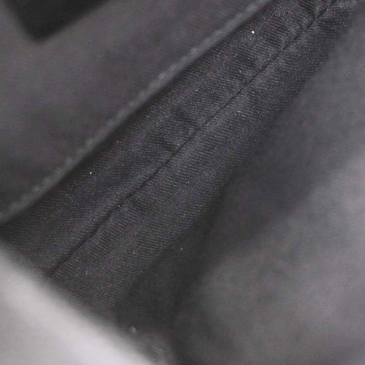 Pre Owned Gucci GG Horsebit Black GG Supreme Canvas Shoulder Bag