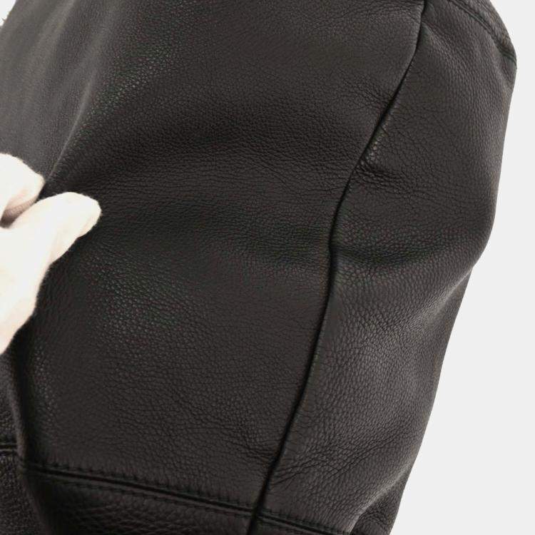 مملوكة مسبقًا Gucci Techno Horsebit XL Black Technical Fabric Hobo Bag