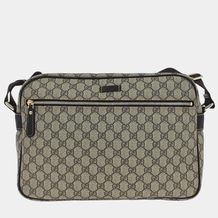 مملوكة مسبقًا Gucci GG Supreme Beige Canvas Shoulder Bag