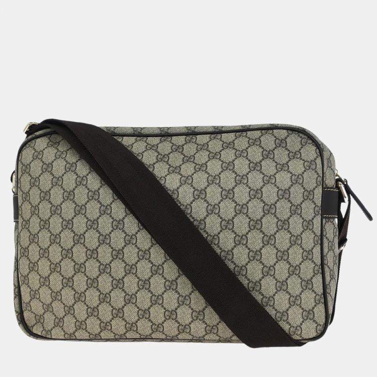 مملوكة مسبقًا Gucci GG Supreme Beige Canvas Shoulder Bag