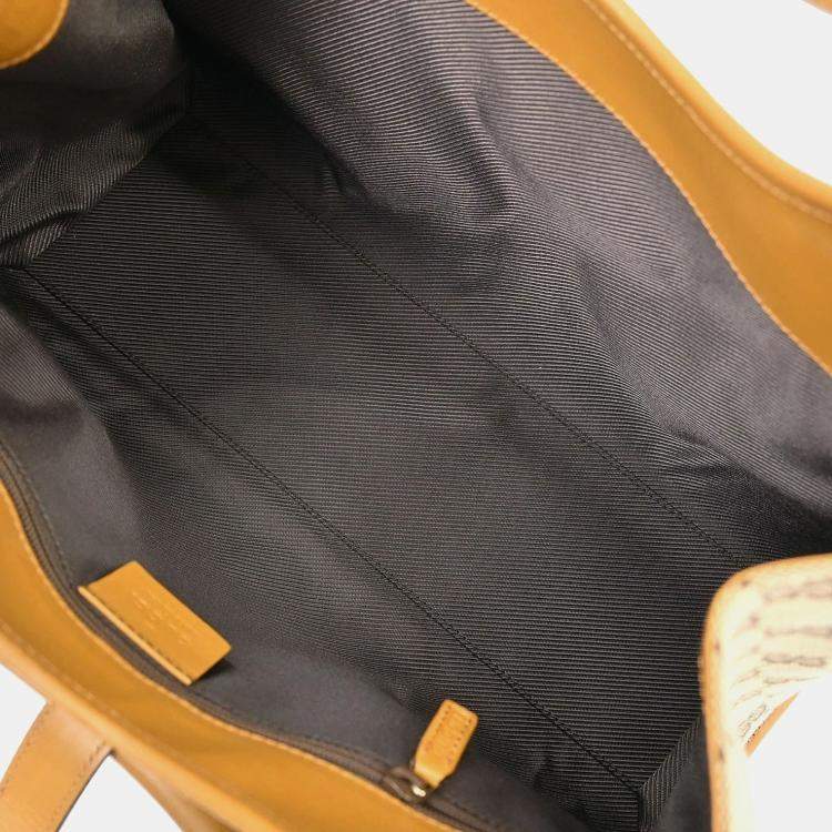 Pre Owned Gucci Jackie Beige GG Canvas Shoulder Bag