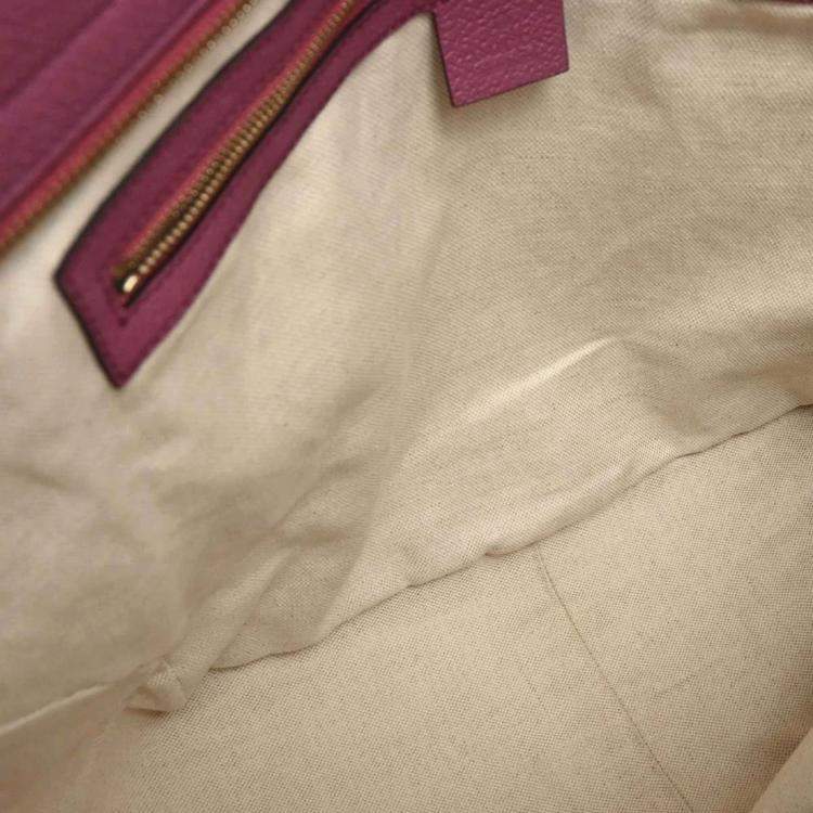 Pre Owned Gucci Beige Canvas Tote Bag