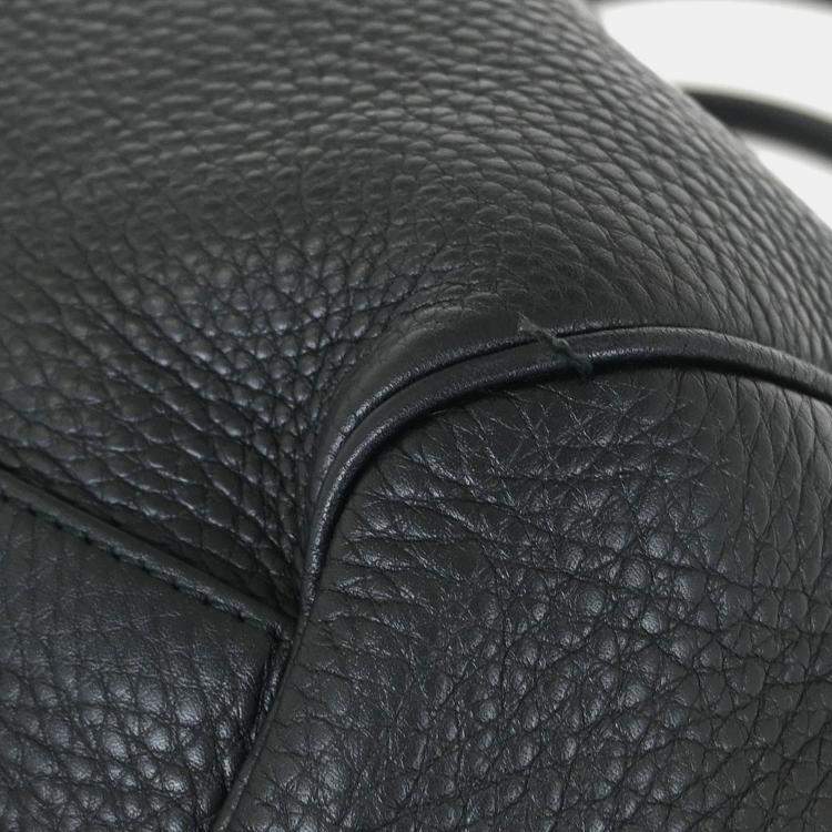 Pre Owned Gucci Black Leather Shoulder Bag