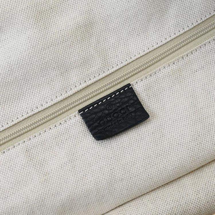 Pre Owned Gucci Black Leather Shoulder Bag