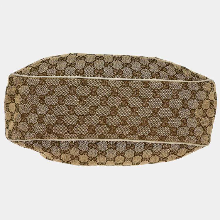 Pre Owned Gucci GG Brown GG Canvas Shoulder Bag