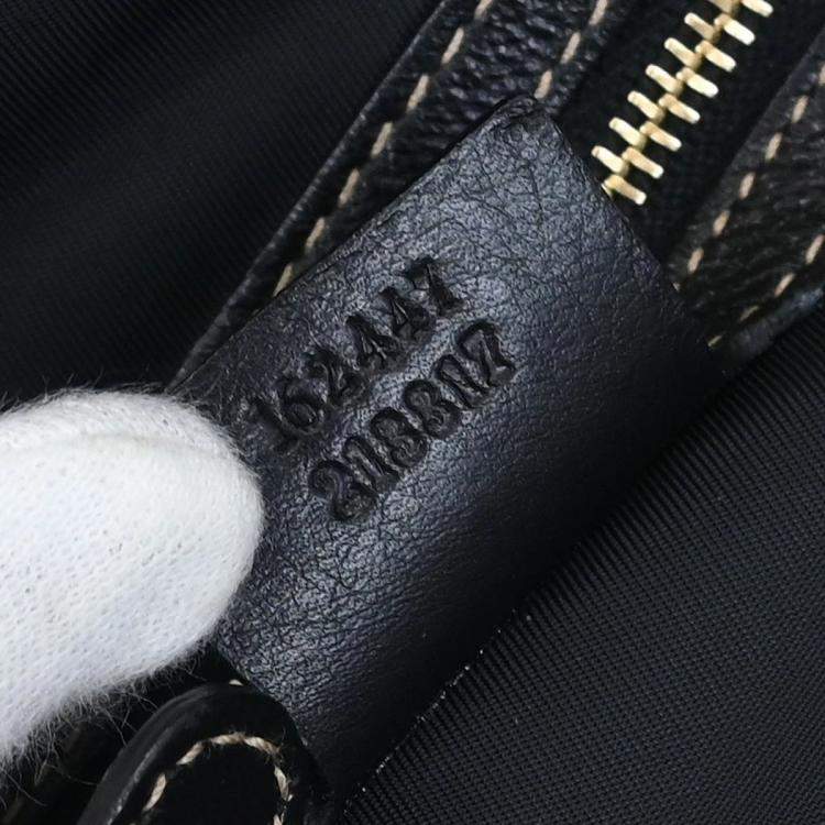 Pre Owned Gucci Britt Black PVC Tote Bag