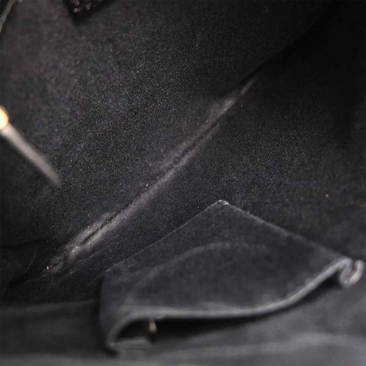 Pre Owned Gucci GG Black Canvas Shoulder Bag