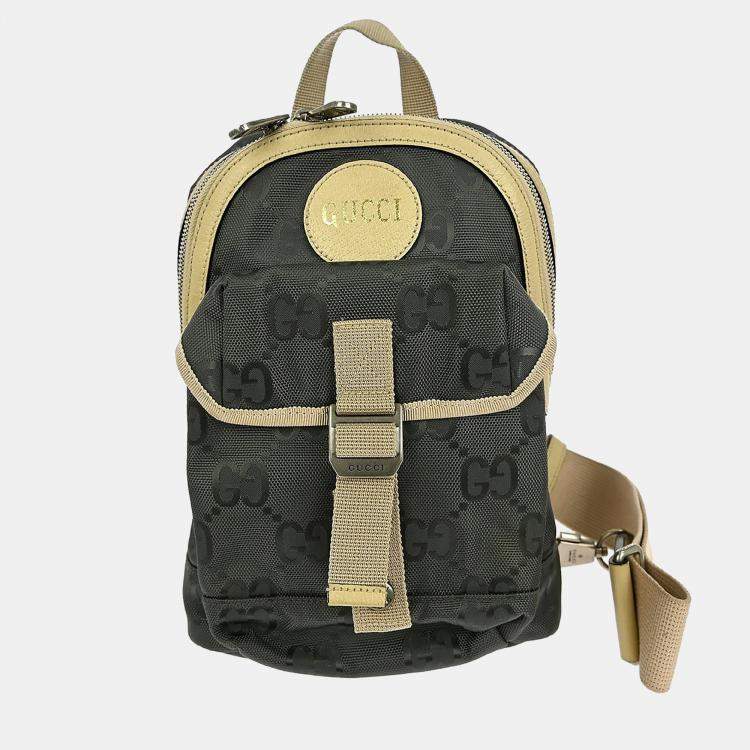 Pre Owned Gucci GG Grey Canvas Crossbody Bag