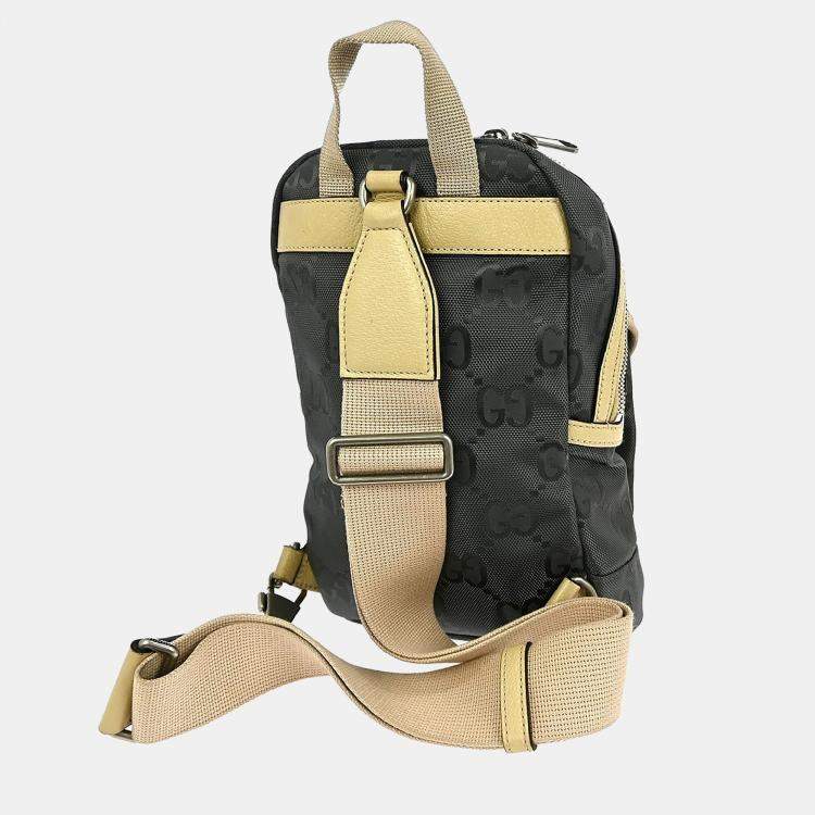 Pre Owned Gucci GG Grey Canvas Crossbody Bag