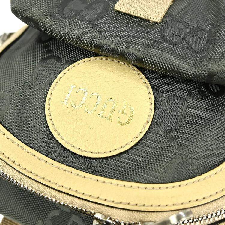 Pre Owned Gucci GG Grey Canvas Crossbody Bag