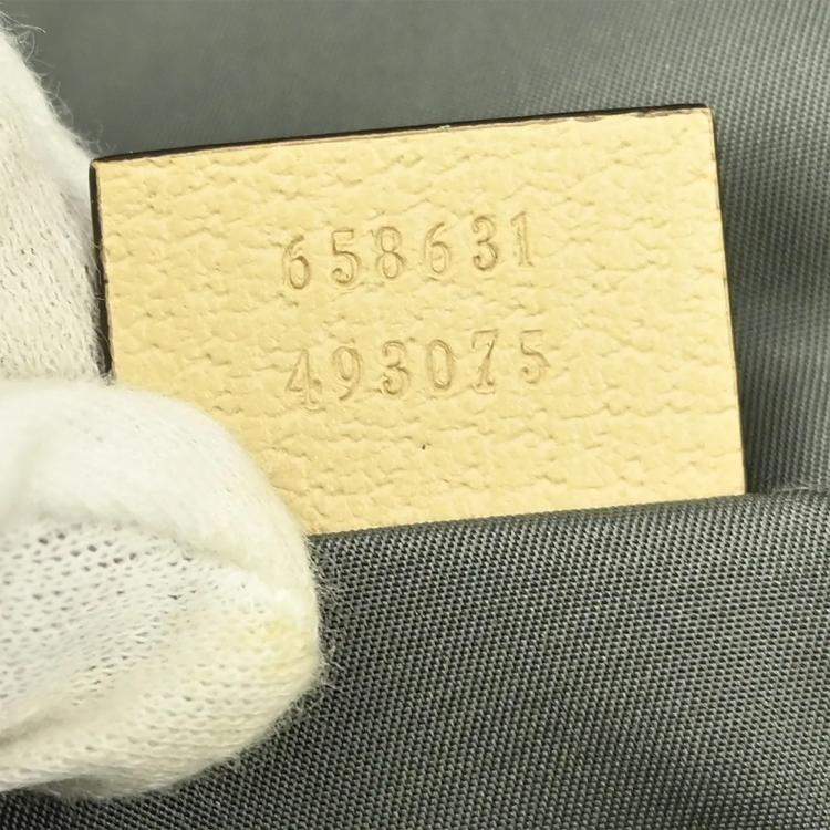 Pre Owned Gucci GG Grey Canvas Crossbody Bag