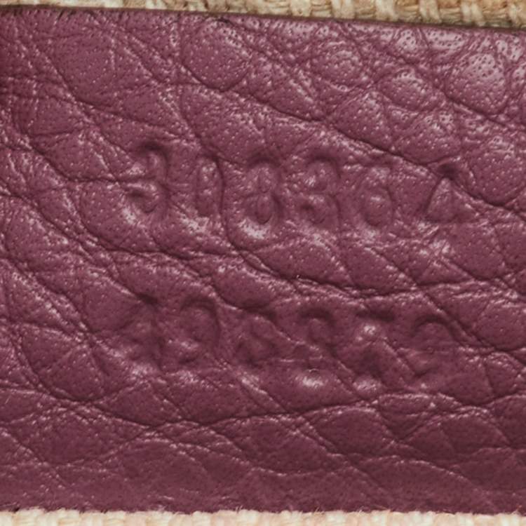 Pre Owned Gucci Soho Disco Small Purple Leather Camera Crossbody Bag