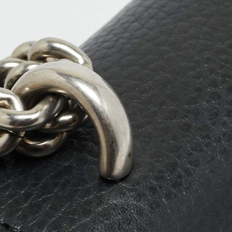 Pre Owned Gucci Crystal Dionysus Mini Black Leather Shoulder Bag