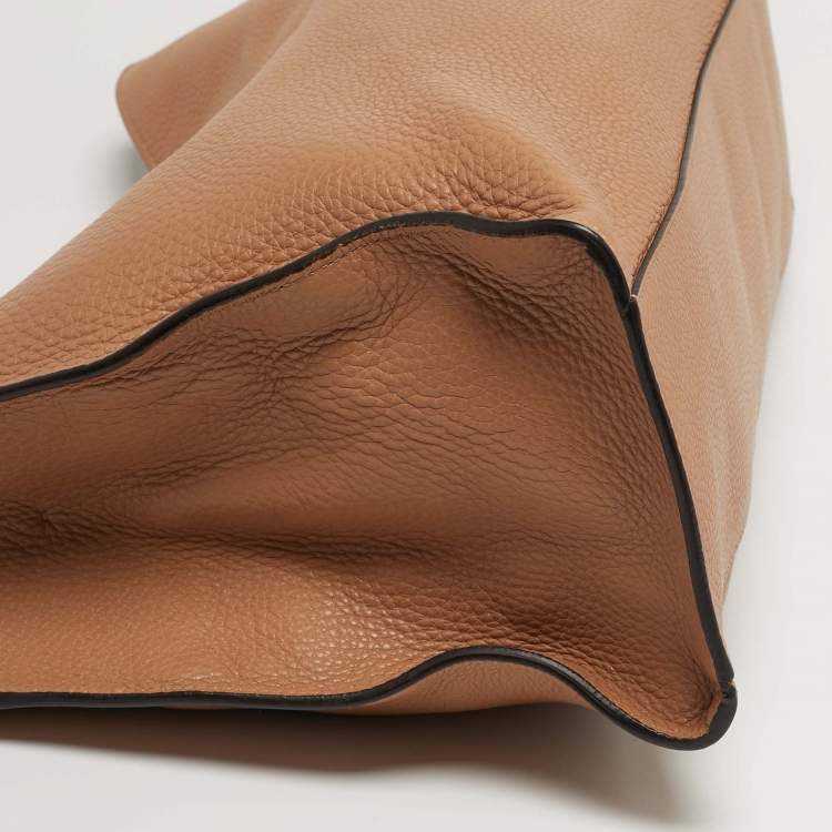 Pre Owned حقيبة يد غوتشي بامبو ديلي جلد بيج