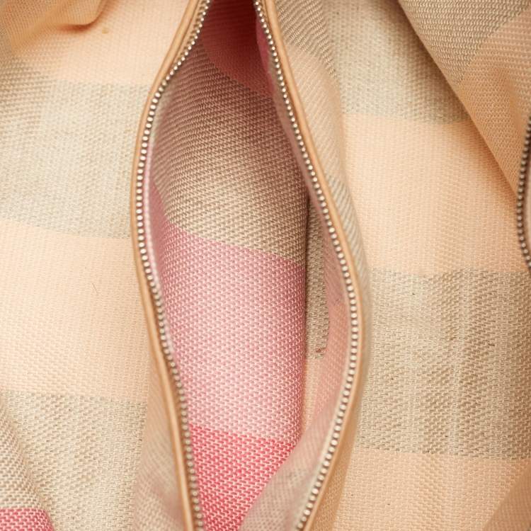 Pre Owned حقيبة يد غوتشي بامبو ديلي جلد بيج