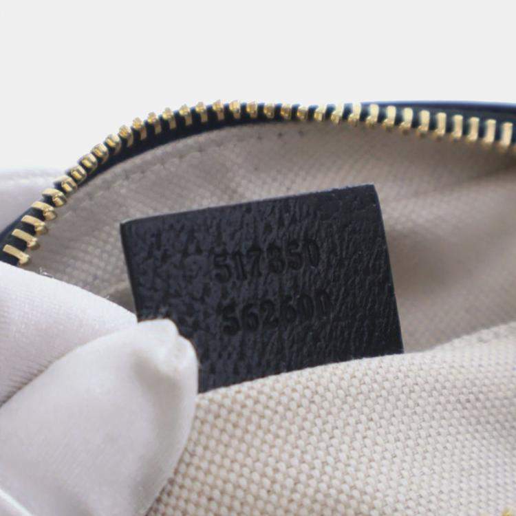 مملوكة مسبقًا Gucci Black Mini GG Denim Ophidia Crossbody