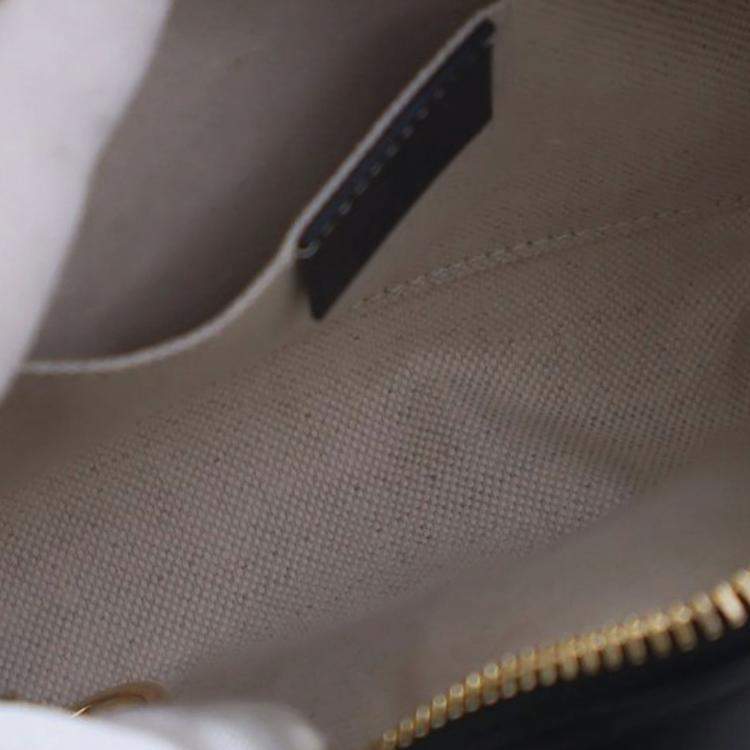 مملوكة مسبقًا Gucci Black Mini GG Denim Ophidia Crossbody