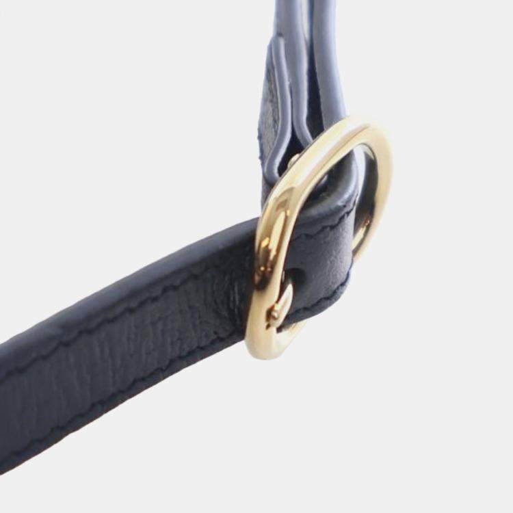 مملوكة مسبقًا Gucci Black Mini GG Denim Ophidia Crossbody