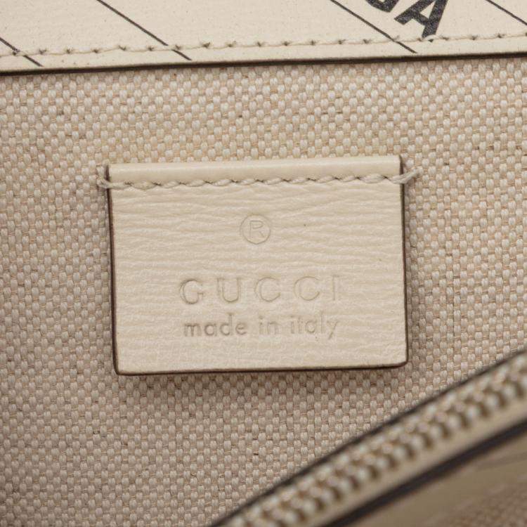 Pre Owned Gucci White The Hacker Project Small Leather Dionysus Shoulder Bag