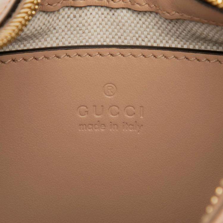 Pre Owned Gucci Brown Mini GG Marmont Matelasse Leather Satchel