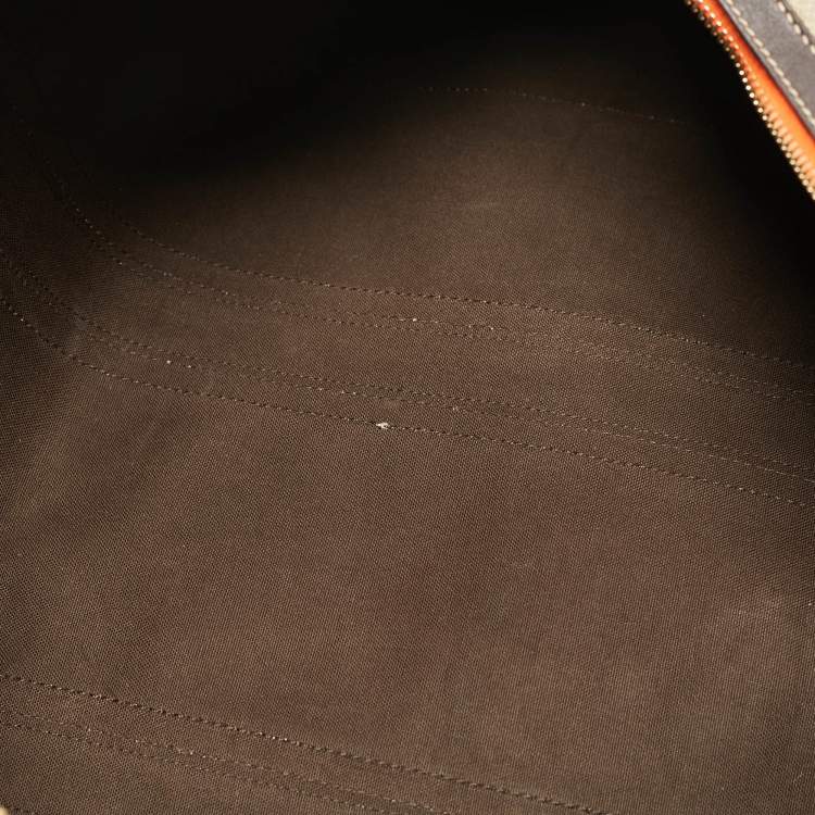 Pre Owned حقيبة غوتشي دافل شيري لاين كان فاس وسوبريم GG بيج/ برتقالي وجلد