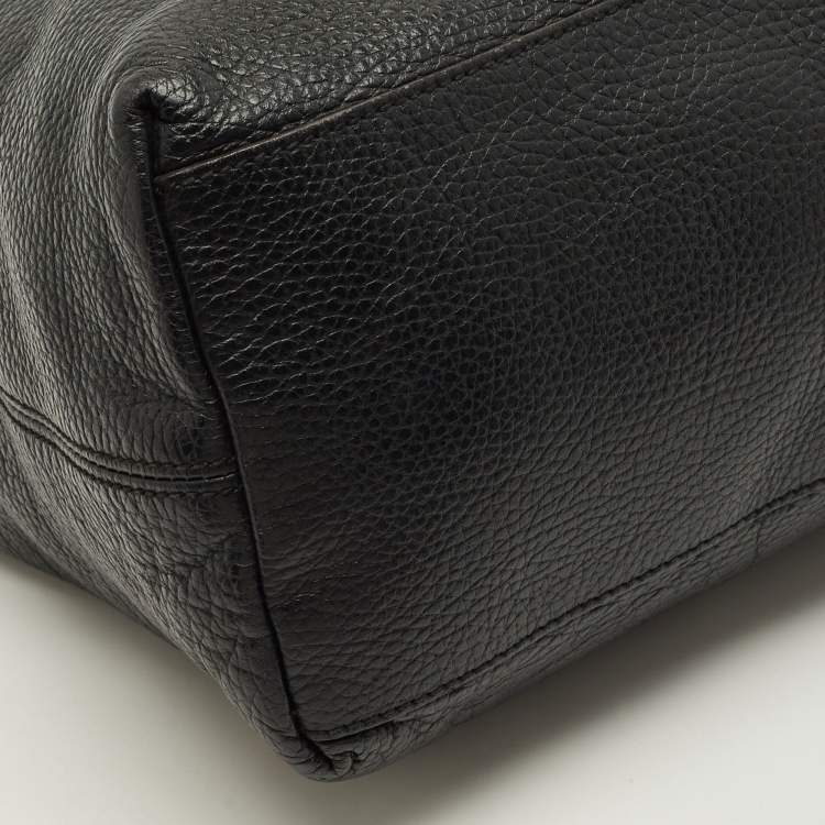 Pre Owned Gucci Soho Chain Medium Black Leather Shoulder Bag