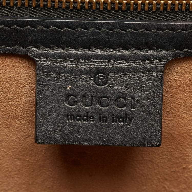 Pre Owned Gucci Sylvie Black Small Leather Shoulder Bag