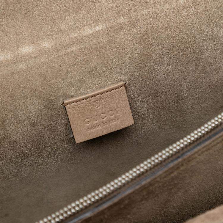 Pre Owned Gucci Brown Medium GG Supreme Dionysus Shoulder Bag