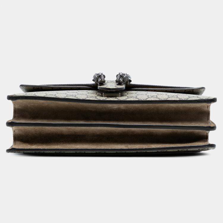 Pre Owned Gucci Brown Medium GG Supreme Dionysus Shoulder Bag