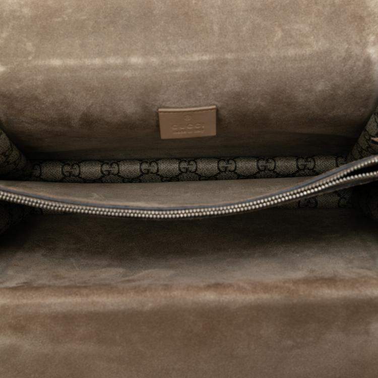 Pre Owned Gucci Brown Medium GG Supreme Dionysus Shoulder Bag