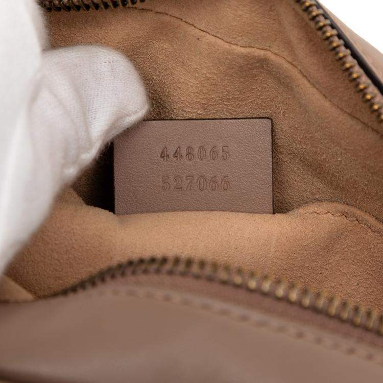 مملوكة مسبقًا Gucci Brown Mini GG Marmont Matelasse Leather Crossbody