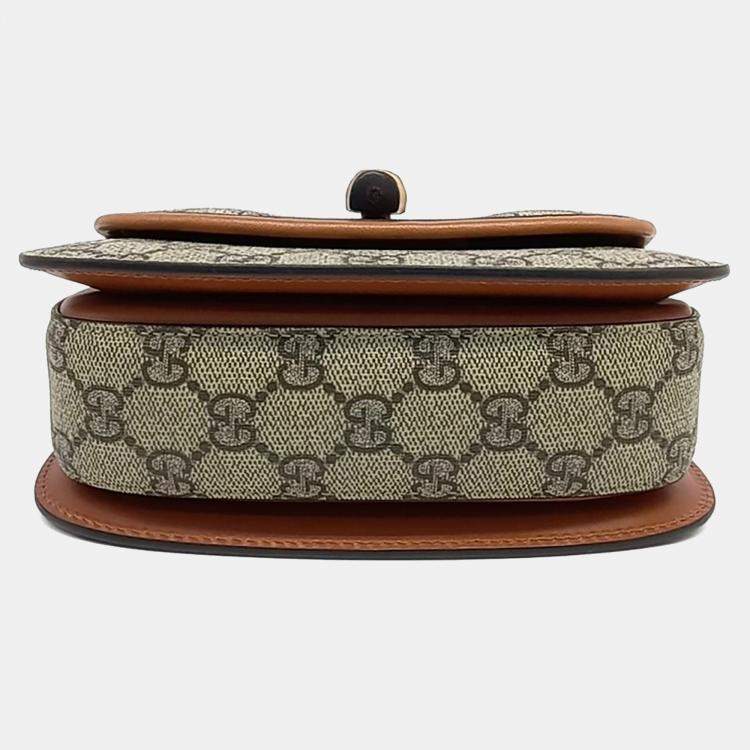 مملوكة مسبقًا Gucci Coated Canvas Bamboo 1947 Belt Bag