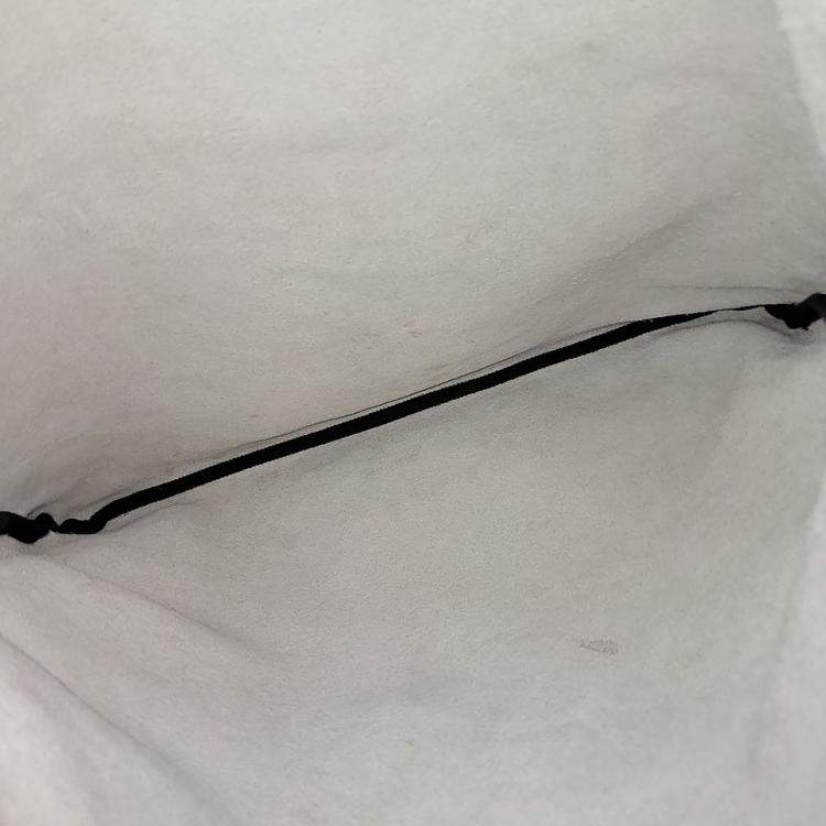 Pre Owned Gucci White Leather Drawstring Backpack