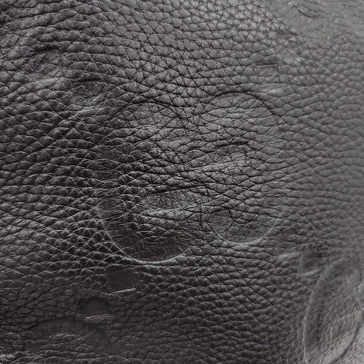 Pre Owned Gucci Black Leather Jumbo Gg Messenger Bag