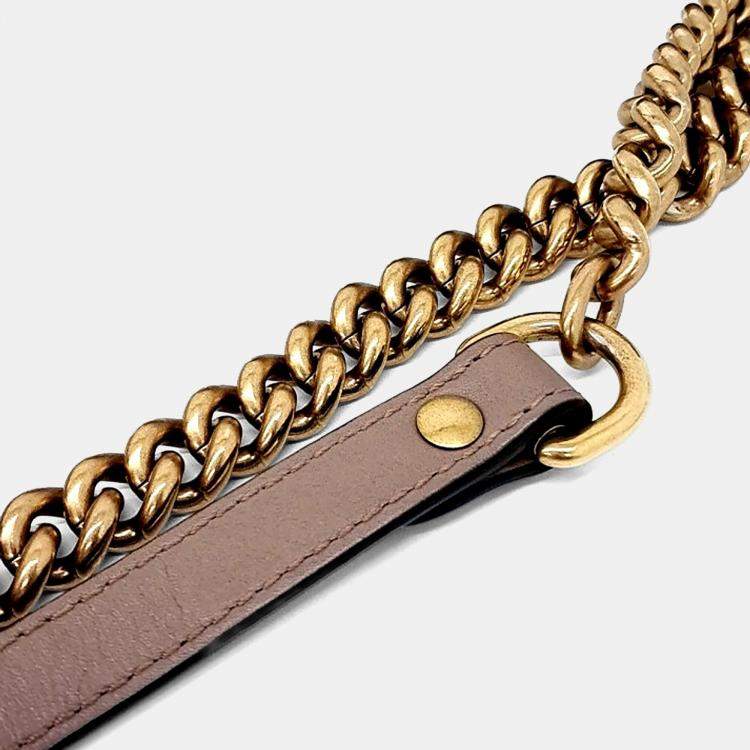 مملوكة مسبقًا Gucci Pink Leather Marmont Matrasse Shoulder Bag