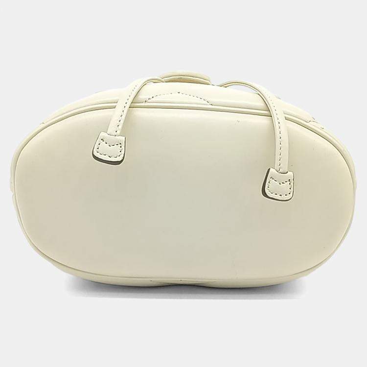 Pre Owned Gucci White Leather Matrasse Backpack