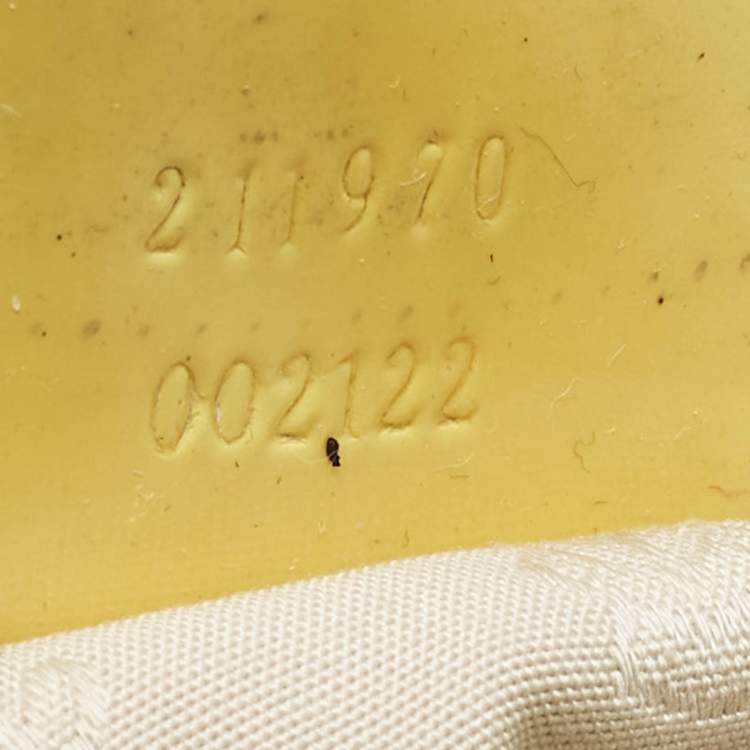 Pre Owned Gucci Jolie Yellow/Beige Canvas and Patent Leather Tote