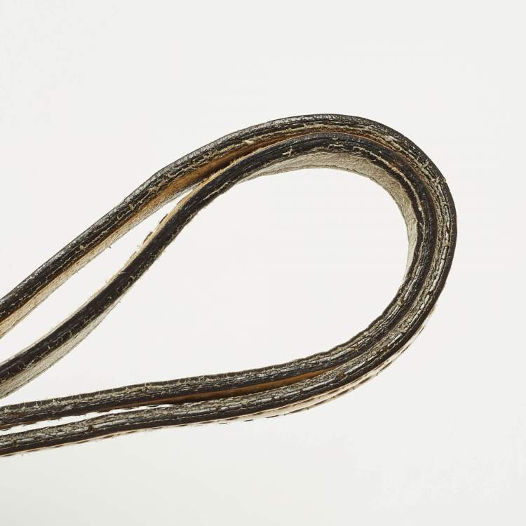 Pre Owned Gucci Jolie Yellow/Beige Canvas and Patent Leather Tote