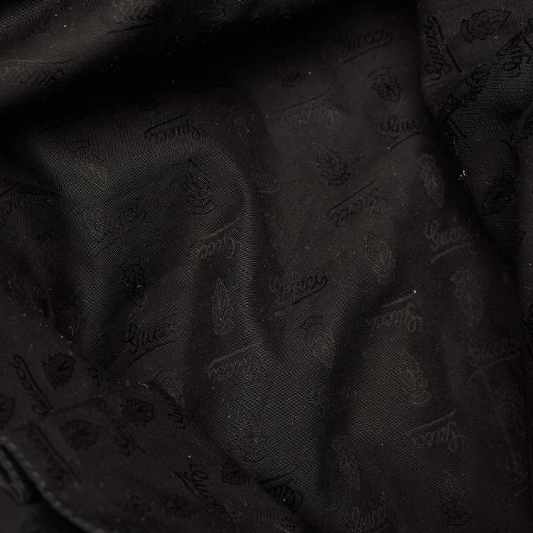 مملوكة مسبقًا Gucci Jolie Black/Beige GG Canvas and Patent Leather Tote