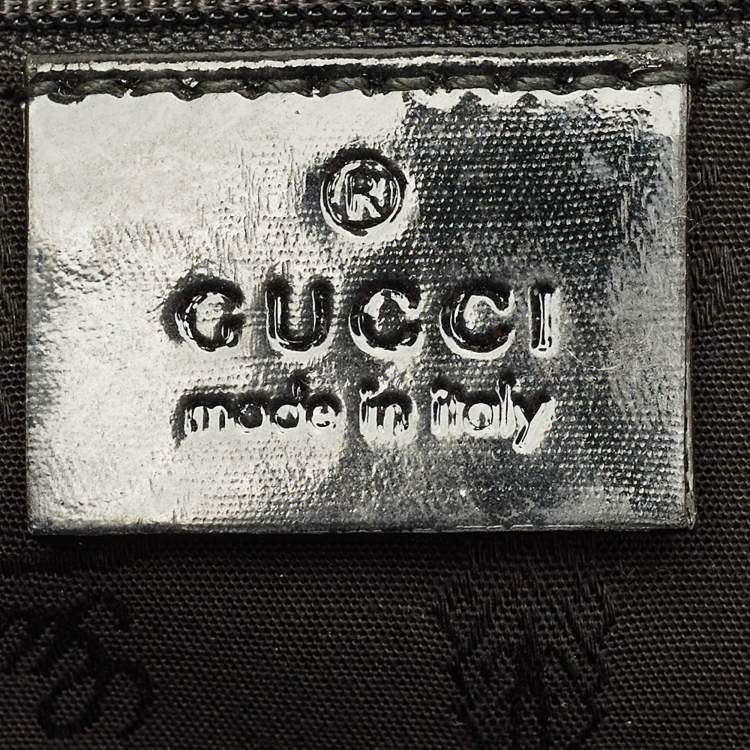 مملوكة مسبقًا Gucci Jolie Black/Beige GG Canvas and Patent Leather Tote