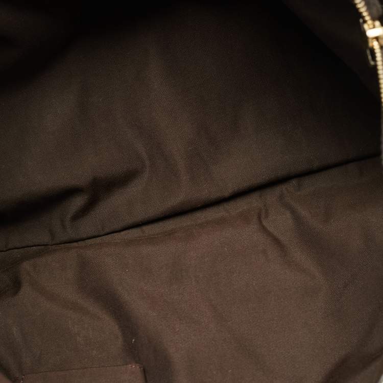مملوكة مسبقًا Gucci Abbey Large Dark Brown/Beige GG Canvas Tote