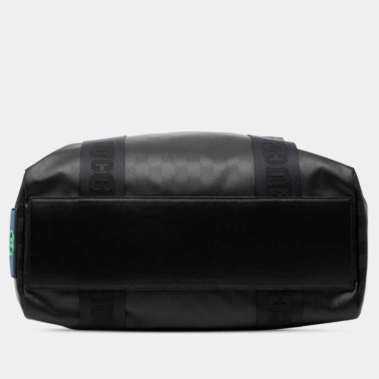 Pre Owned Gucci Black GG Crystal Tote