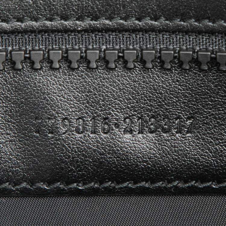 Pre Owned Gucci Black GG Crystal Tote