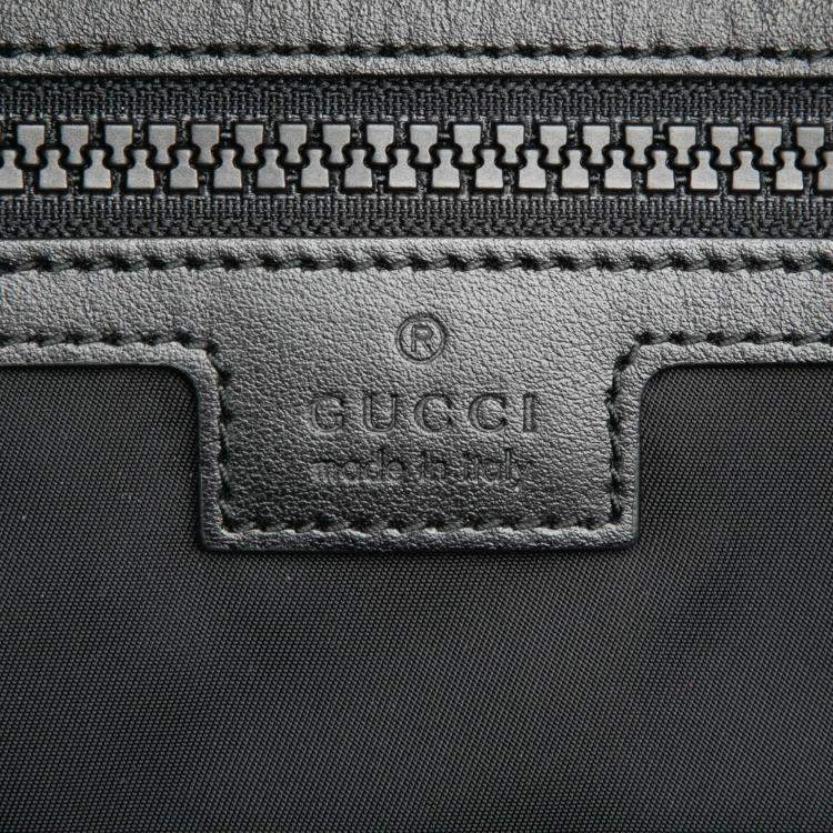 Pre Owned Gucci Black GG Crystal Tote