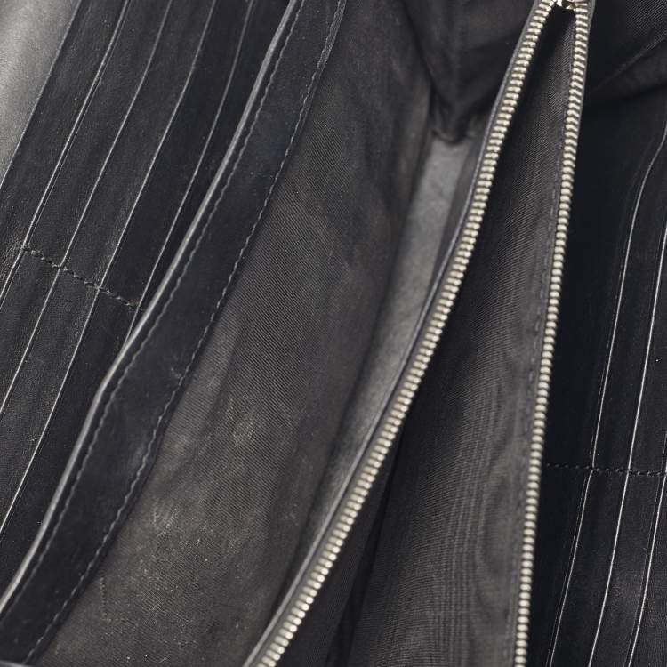 Pre Owned Gucci Dionysus Crystal Black GG Velvet Wallet On Chain