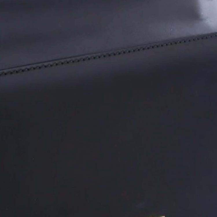 Pre Owned Gucci Black Small Leather Sylvie Web Satchel