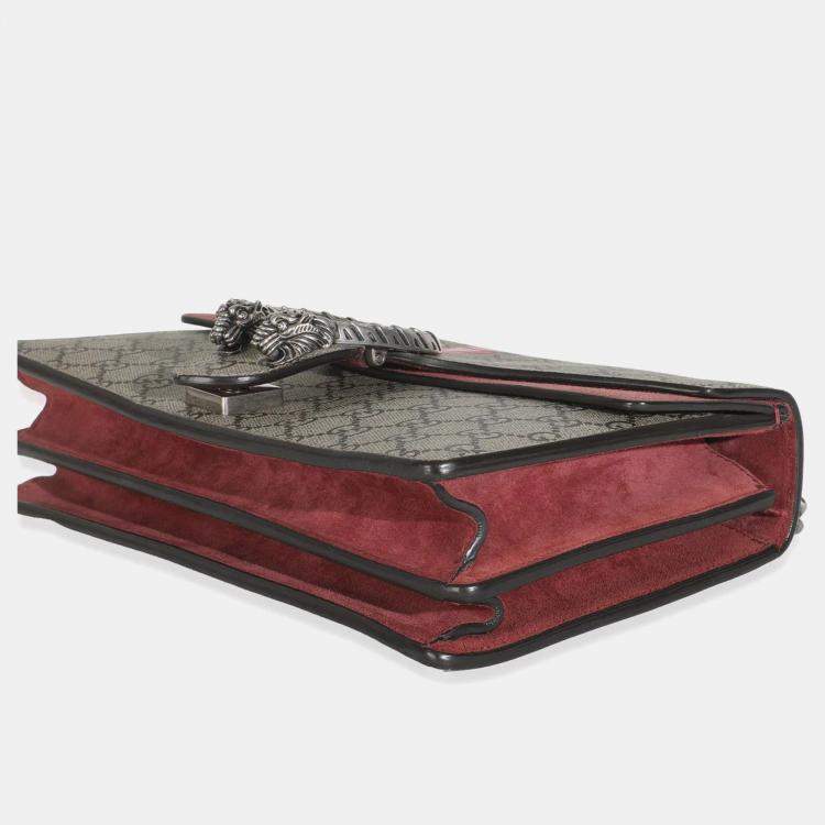 Pre Owned Gucci Beige Multicolor Dry Rose GG Supreme Canvas Blooms Medium Dionysus Bag